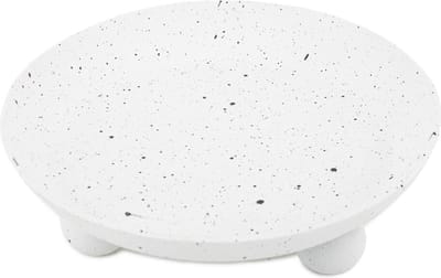 HomeBound by KY | Metalen plateau white dots | plateau | decoratieve schaal | dienblad