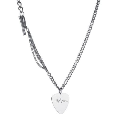 Marama - ketting Heart Beat - damesketting - RVS zilver plated - nikkelvrij - liefde - Valentijn