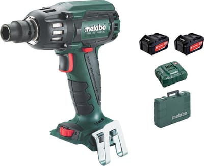 Metabo Slagmoersleutel SSW18 LTX 400BL 2x5,2Ah met ASC30-36 oplader