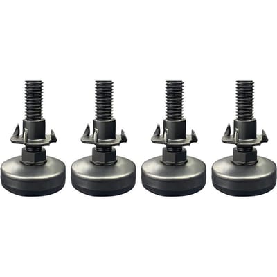 4 Stuks Stelvoeten Verstelbare Meubelstelvoeten, Zware Beenstelvoeten Opschroefbaar met Draadinzetstukken voor Tafel, Kast, Bank 4Pcs