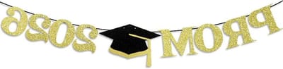 Afstudeer Banner - Feestdecoratie Afstuderen - Feest Versieren - Duurzaam Papier - 47 x 53 Inch - Goud