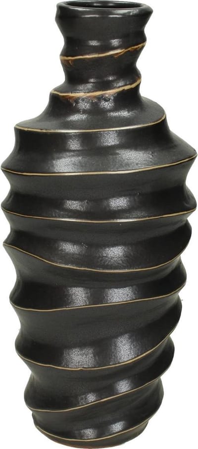 Wants&Needs Vaas Steengoed Zwart 13.3 X 13.3 X 30.3