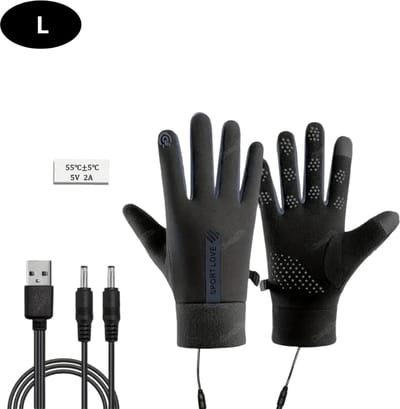Livano Winterhandschoen - Wanten - Gloves - Touchscreen Handschoenen - Handschoenen Winter - Zwart - Maat L