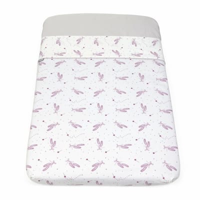 Chicco 09010907110990 babymatrasbeschermer 2 stuk(s) Roze Katoen Herbruikbaar
