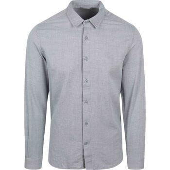 KnowledgeCotton Apparel Overhemd Vintage Indigo - Maat L - Heren - Overhemden Casual