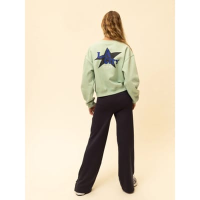 LOOXS 10sixteen Meisjes sweaterseizoen - Maat 122/128 in de kleur mint Groen van 87% Cotton 13% Polyester - 2601-5307-149