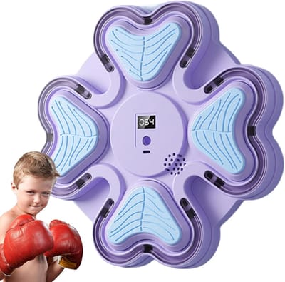 Boksmachine Wandmontage - Fitness Machine - Kracht Training - Intelligent Ontwerp - 30x30x10 cm - Paars