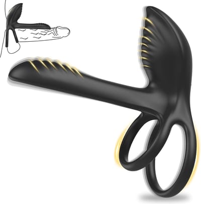 Daity Cockring Vibrerend voor Mannen – 10 Vibratiestanden met Afstandsbediening – Langer Volhouden & Ejaculatie Vertragen – Seksspeeltje voor Mannen – Zwart