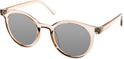 Vista Bonita CLASSIC – Zonneleesbril UV400 – Sterkte +1.00 – Kleur Soft Skin – Groot model – Eyecatcher – Ronde pasvorm – Flexveren - Inclusief bijpassende etui en doekje