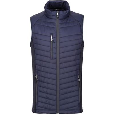 Regatta Heren Navigate Hybride Body Warmer (Marine/Seal Grijs)
