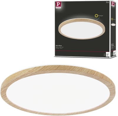 LED-paneel Atria Shine Backlight IP44 rond 293 mm 16W 1600lm 4000K Houtlook