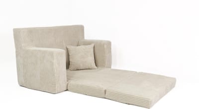 Dailygoods- Kinderbank met uitklapfunctie - Opvouwbare kinderbank - Slaapbank van schuim - Speelbank voor kinderen - Knuffelcorduroy - Royale ligoppervlak