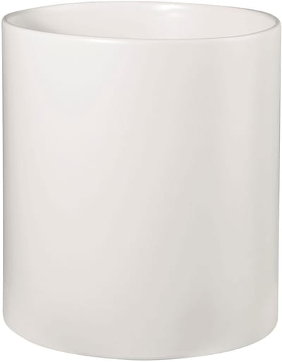 ASA Selection haruko plantenbak, bloempot, plantenpot, plantenbak, bloembak, aardewerk, mat wit, H 15 cm, 64053091