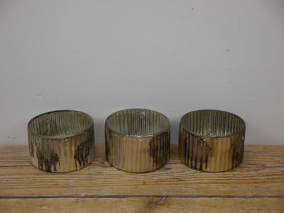 SENSE Waxinelichthouder - T.L Houder old looks  - kaarsenhouder -  Theelichtenhouder- sfeerlicht ** 3 STUKS **
