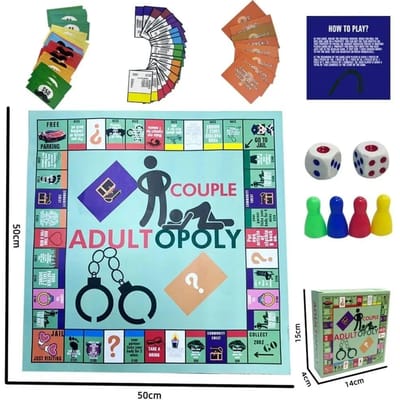Adultopoly Bordspel Koppel Date Night Plezier Interactief Valentijnscadeaus voor Man Vrouw Relatie Kaartspel Speelgoed