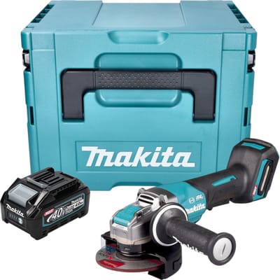 Makita GA 047 GM101 Accuslijper 40 V max. 125 mm X-LOCK Brushless + 1x accu 4.0 Ah + Makpac - zonder lader