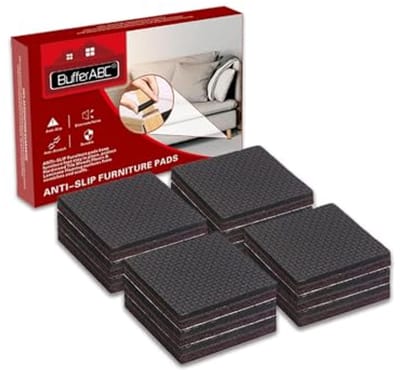 Non-slip Rubber Furniture Glides 50mm - 12 Stuks | Ideaal voor Bescherming van de Vloer
