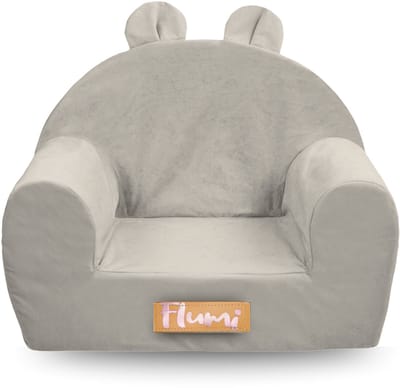 Flumi Kinderfauteuil van schuim – Lichtgrijs