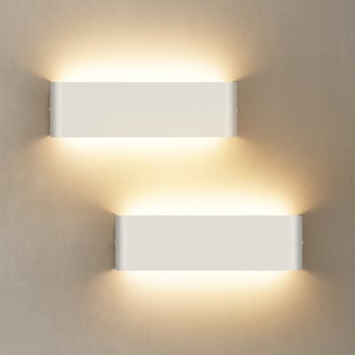 Oraymin Wandverlichting Trap & Gang - Binnen - 30CM - 12W - Up & Down - Wit - Set van 2