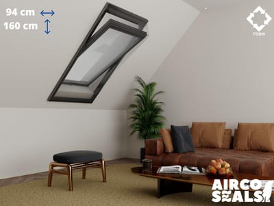 Insecten Hor Dakraam – 94 x 160 cm – Hor Geschikt voor Velux PK10 | Fakro/Optilight type 80 - Insect Raamhor - Vliegenhor – Velux Tuimelvenster Oplossing
