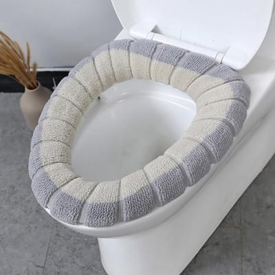 Wc-brilhoes - Toiletmat Wasbaar - Toilet Verwarmen - Hoge Flexibiliteit - 30x30 cm - Kaki
