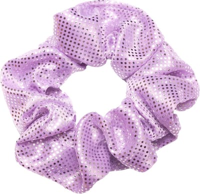 Lajetti - Paarse Glitter Scrunchie Turnwokkel Haarelastiek Haarwokkel - Turn scrunchies