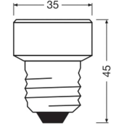 Osram LED Plat Lamp LED E27 Special Mat 3.5W 270lm - 827 Zeer Warm Wit | 3-Staps Dimbaar - Vervangt 25W