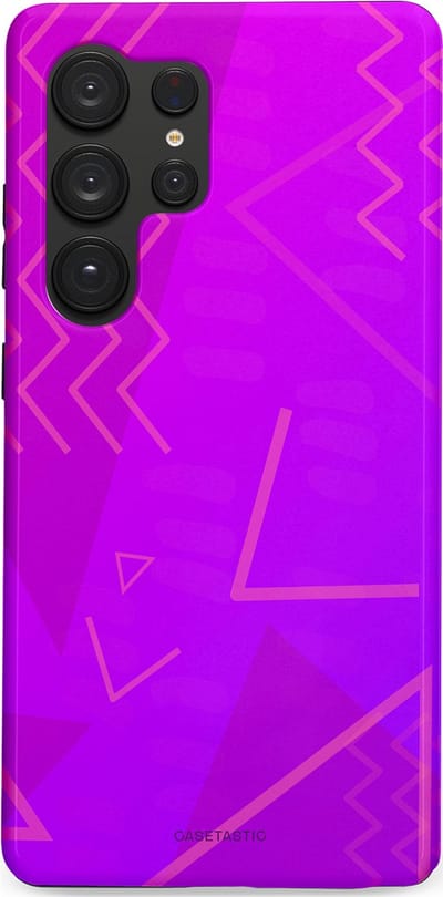 Casetastic Hoesje Geschikt voor Samsung S25 Ultra - Stijlvolle Beschermende Duo-layer Case - Discowave