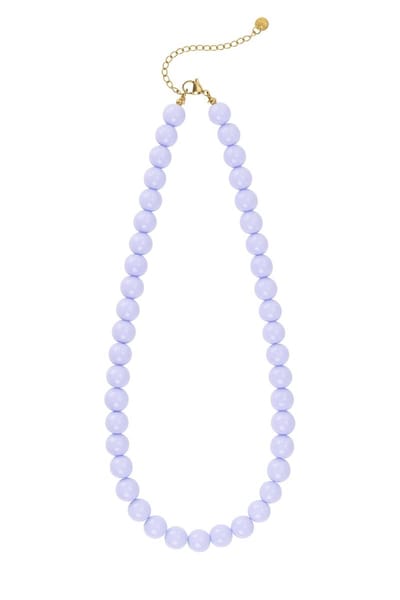 Beady Babe Ketting | RVS & Acrylic | Lila | Beste cadeau voor haar | Yehwang