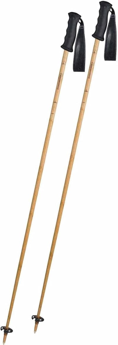 Ski Stoks - Alpin Skiën - Sportieve Uitstap - Lichtgewicht Materiaal - 130 cm - Bruin