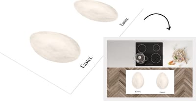 Keukenloper - Loper keuken - Quotes - Easter - Spreuken - Paasei - 120x60 cm - Keukenloper vinyl