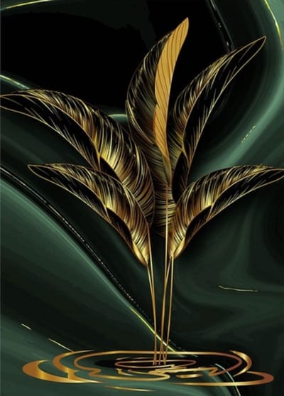Diamond Painting - Natura - 60x80cm - Gouden Blad