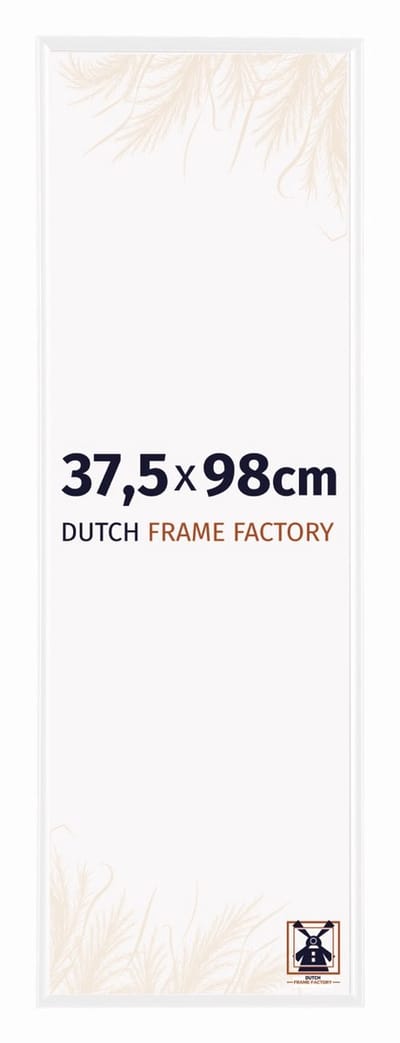 Fotolijst 37,5x98 cm - Kunststof - Wit Hoogglans - Easy