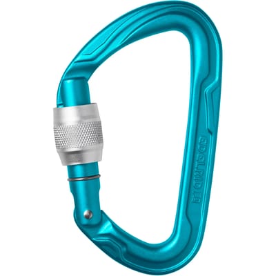 Edelrid Pure Screw III Compacte en lichte D-vormige karabiner Blauw