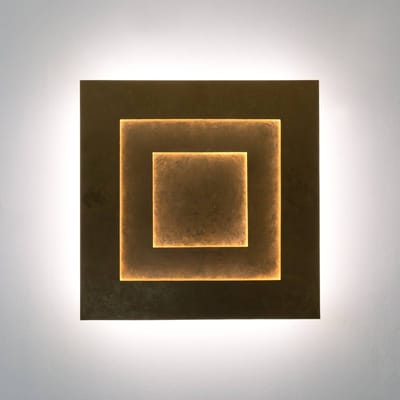 Holländer LED wandlamp Masaccio Quadrato, goud
