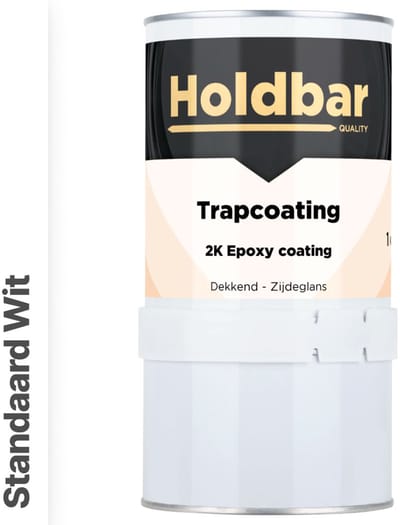 Holdbar Trapcoating Standaard Wit 1 kg - Trapverf - Slijtvast - Trap Verven - Gemakkelijk Schoonmaken - Bestand tegen zware belastingen