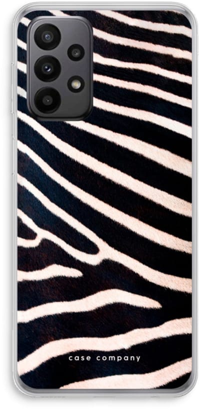 Hoesje geschikt voor Samsung Galaxy A23 hoesje - Zebra - Soft Cover Telefoonhoesje - Bescherming aan alle Kanten en Schermrand
