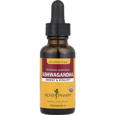 Ashwagandha, Alcoholvrij, 30 ml (1 fl oz)