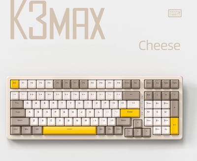 Fuegobird K3MAX Mechanisch Gaming Toetsenbord - 100keys - Gasket Mod - Rode Switch - QWERTY - Mechanical RGB Backlight Keyboard - Cheese