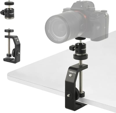 Clamp statief met balhoofd 90 mm voor camera's, videoproductie en fotografie accessoires