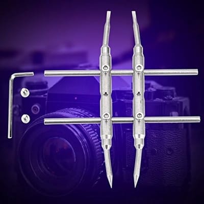 Professionele Stalen Curved Tips Lens Sleutel voor DSLR Camera Reparatie en Onderhoud Tools