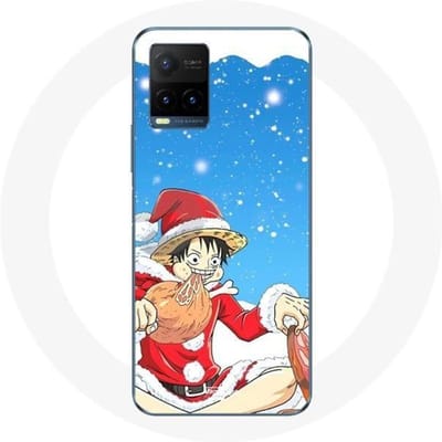 Coque - Maniacase - Vivo Y21s 2021 / Y21 2021 - Anime One Piece Luffy - Souple - Noir noir