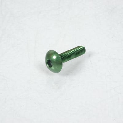 Vis Dôme large BTR 4mm M6 pas 100 25mm anodisé Vert 3AS Racing pour moto Neuf
