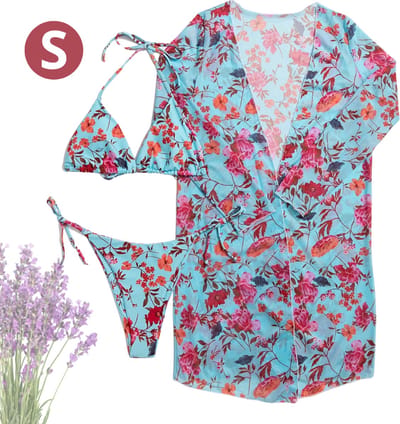 Livano Bikini Dames - Meisjes Bikini - Badpak - Push Up - Vrouwen Badkleding - Zwemmen - Sexy Set - Top & Broekje - Diep Hemelsblauw - Maat S