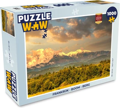 Puzzel Frankrijk - Boom - Berg - Legpuzzel - Puzzel 1000 stukjes volwassenen