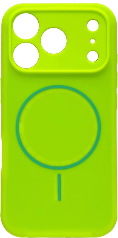 Casemania Hoesje Geschikt voor Apple iPhone 17 Pro - Lime Groen - Zachte Liquid Siliconen Magnetisch Back Cover Case - Geschikt voor MagSafe - Telefoonhoesje met Camera Bescherming