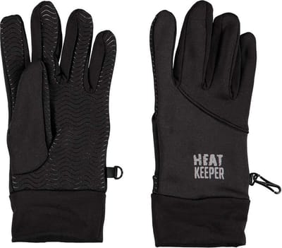 Heat Keeper thermo handschoenen - voor volwassenen - zwart - met voering - voor buiten sporten S/M