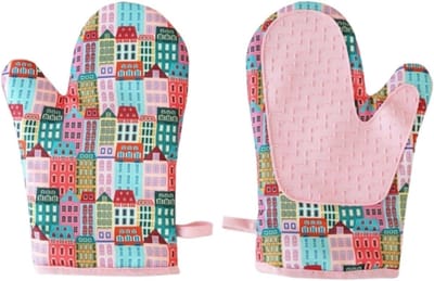 Ovenhandschoenen Paar - Hittebestendige Handschoenen - Veilig Koken - Makkelijk Schoon - 27 cm Lengte - Zwart
