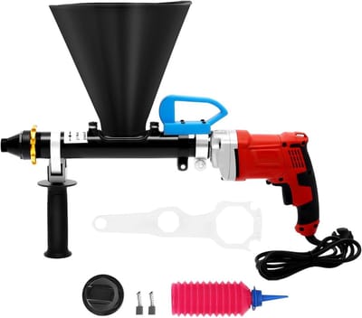 Elektrisch Voegengereedschap - Mortelspuit Cementpistool - Muren Vullen - 700W Kracht - 49 x 42 cm - Rood