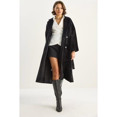 Fluweelachtige Gewatteerde Jas